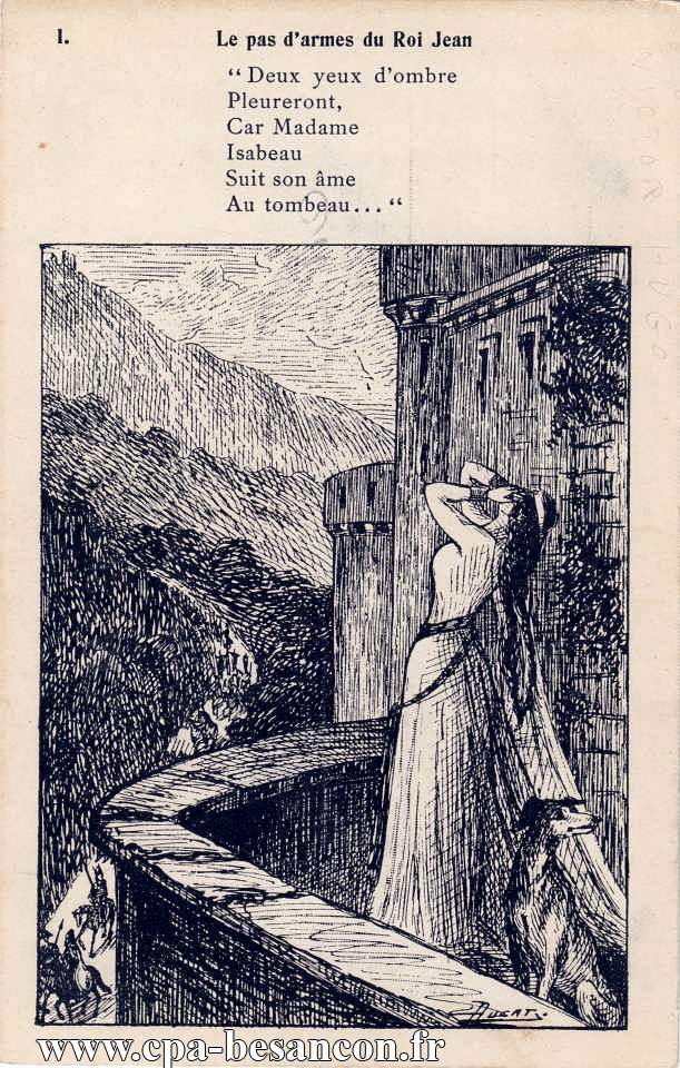 I. Le pas d armes du Roi Jean - Victor Hugo. Illustration Ducat